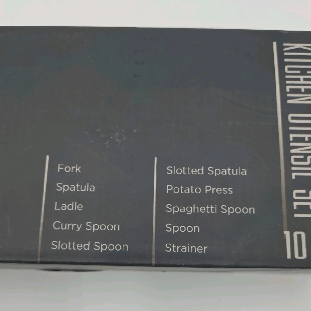Red and Black Cooking Utensil Set